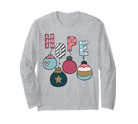 Speranza Gesù Buon Natale Presepe I cristiani Amano Cristo Maglia a Manica