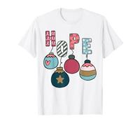 Speranza Gesù Buon Natale Presepe I cristiani Amano Cristo Maglietta