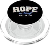 Speranza in Cristo Bibbia Verse Grafica Floreale PopSockets PopGrip per MagSafe