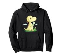 Speranza nel vento con questo dinosauro e dente di leone Felpa con Cappuccio