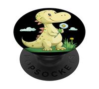 Speranza nel vento con questo dinosauro e dente di leone PopSockets PopGrip Adesivo
