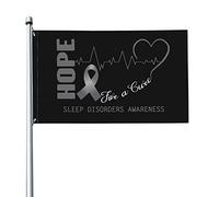 Speranza Per Una Guarigione Della Consapevolezza Dei Disturbi Del Sonno Bandiere Di Benvenuto Con 2 Occhielli Bandiera Da Cortile Durevole Bandiere Da Giardino Per Fattoria Esterni 90X150Cm