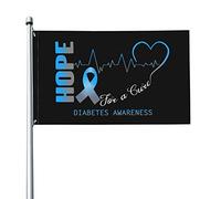 Speranza Per Una Guarigione Della Consapevolezza Del Diabete Garden Flag Resistente Alle Intemperie Bandiera Da Cortile Divertente Bandiere Da Giardino Per Patio Interni Esterni 90X150Cm