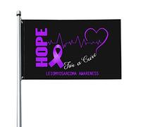 Speranza Per Una Guarigione Della Consapevolezza Del Leiomiosarcoma Bandiere Di Benvenuto Con 2 Occhielli Bandiera Da Cortile Durevole Bandiere Da Giardino Per Patio Fattoria All'Aperto 90X150Cm