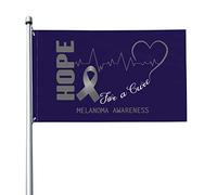 Speranza Per Una Guarigione Della Consapevolezza Del Melanoma Bandiera Da Cortile Con 2 Occhielli Bandiere Da Giardino Resistente Alle Intemperie Garden Flag Per Interni Fattoria Esterni 90X150Cm