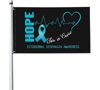 Speranza Per Una Guarigione Della Consapevolezza Della Disfasia Ectodermica Bandiere Di Benvenuto Durevole Garden Flag Divertente Bandiere Da Giardino Per All'Aperto Fattoria Esterni 90X150Cm