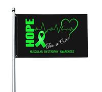 Speranza Per Una Guarigione Della Consapevolezza Della Distrofia Muscolare Bandiere Di Benvenuto Resistente Alle Intemperie Bandiera Da Cortile Divertente Garden Flag Per Interni Patio 90X150Cm