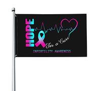 Speranza Per Una Guarigione Della Consapevolezza Dell'Infertilità Bandiere Da Giardino Divertente Garden Flag Durevole Bandiera Da Cortile Per Fattoria Patio Interni 90X150Cm