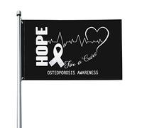 Speranza Per Una Guarigione Della Consapevolezza Dell'Osteoporosi Bandiere Da Giardino Con 2 Occhielli Bandiera Da Cortile Bandiere Di Benvenuto Per Esterni Fattoria Interni 90X150Cm