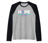 Speranza Prevenzione Suicidio Nastro Depressione Consapevolezza Suicidio Maglia con Maniche Raglan