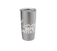 Speranza Vivente 1 PIERRE 1:3 Design Ispiratore Bicchiere termico in acciaio inox doppia parete