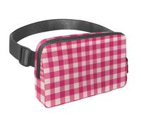 Sperimenta la libertà in movimento con il nostro marsupio da viaggio, borsa a tracolla per corsa, escursionismo, ciclismo, su misura per uomini e donne, motivo scozzese retrò blu, Multicolore#05,