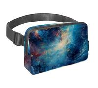 Sperimenta la libertà nelle tue avventure all'aria aperta, marsupio da viaggio per uomini e donne, borsa a tracolla per corsa, escursionismo e ciclismo, Blue Galaxy, Multicolore#04,