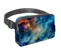 Sperimenta la libertà nelle tue avventure all'aria aperta, marsupio da viaggio per uomini e donne, borsa a tracolla per corsa, escursionismo e ciclismo, Blue Galaxy, Multicolore#03,