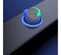 Sperimenta un suono immersivo con il nostro elegante altoparlante da barra PC fa
