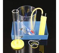 Sperimentatore sulla relazione tra pressione del liquido e profondità Strumento didattico di fisica Laboratorio di relazioni tra pressione del liquido e profondità