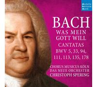 SPERING, CHRISTOPH/ CHO Bach: Was mein Gott will (Cantatas BWV 5, 33, 94, (CD)