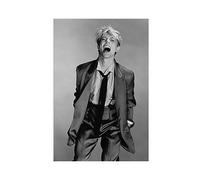 SPERKY Poster su tela con musicista David Bowie, decorazione artistica da parete per soggiorno e camera da letto, senza cornice, 30 x 45 cm