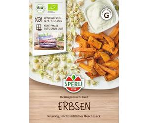 Sperli 85020 Bio - Sementi di germogli di piselli, 50 g, gusto: leggermente dolce
