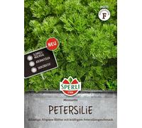 SPERLI Semi di prezzemolo Menuette 84275 - Prezzemolo aromatico con foglie finemente piumate, per terrazza, vaso e fioriera da balcone, speziato per insalate, zuppe e salse, 1 porzione