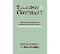 Sperling S David Students Of The Covenant Book NUOVO