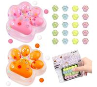 SPERMUOY Cat Paw Squishy Toy,22 pezzi zampe di gatto Squishy Anti Stress Toy Squishy Taba Squishy, Fufu Squishy Cat Paw Fidget Toys Squeeze palla antistress