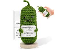 SPERMUOY Pickle Pocket Hug Positivo, Mini Peluche Personaggi Divertenti Cetriolo Ornamento Veleno, Emotivamente per Amici e Genitori