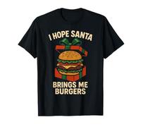 Spero Che Babbo Natale Mi porti Hamburger Maglietta