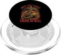 Spero che servano tacos all'inferno scheletro Sombrero divertente PopSockets PopGrip per MagSafe