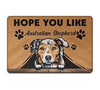 Spero Che Ti Piaccia Il Pastore Australiano, Amante Dei Cani Divertenti Tappetini Porta Dingresso Confortevole Zerbino Di Benvenuto Tappetino Da Bagno Per Balcone Soggiorno Interno 40X60Cm