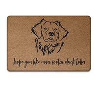 Spero Che Ti Piaccia Nova Scotia Duck Toller Tappeti D'Ingresso Antisporco Tappetino Da Bagno Resistente Tappetini Porta Dingresso Per Balcone Terrazzo Interno 40X60Cm