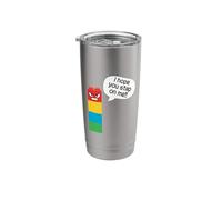 Spero che tu mi calpesti Funny Block Building Brick Builder Bicchiere termico in acciaio inox doppia parete