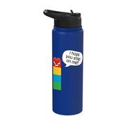 Spero che tu mi calpesti Funny Block Building Brick Builder Stainless Steel Insulated Water Bottle