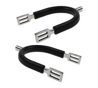 Sperone Per Cavallo Con Paraurti in Gomma Con Cinturini in Pelle Speroni Da Competizione Per Ragazzo Occidentale Per Uomo Donna Accessori Per Equitazione Sperone Per Cavallo Da Cowboy Occidentale