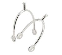 Speroni da donna in metallo cromato con gambo dritto Sartore