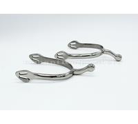 SPERONI DA DRESSAGE CON GAMBO CURVO A GOCCIA DA MM. 40