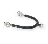 speroni da equitazione zigrinati soft touch Metalab Noir 20 mm - L