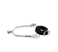 Speroni inglesi cromati con gambo a goccia completi di lacci in nylon Metalab
