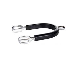 Speroni inglesi da donna in acciaio e pvc con lacciolini inlcusi Hkm Sports Equi