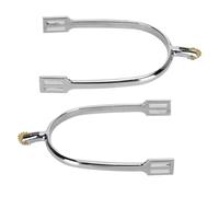Speroni Inglesi Resistenti in Lega di Zinco con Rotella Liscia Migliore sensibilità delle Gambe, Confezione da 2 per Dressage, Ranch