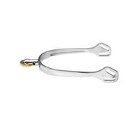 Speroni inglesi ultra fit in acciaio con gambo 25 mm e rotella dorata Sprenger