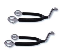 speroni per cavalli a collo d'oca seq Stübben Noir 40 mm