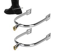 Speroni per cavalli, sperone inglese da equitazione in lega di zinco stile inglese per competizioni equestri fattoria ranch Diametro interno 2,8 pollici