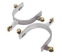 Speroni Speroni occidentali in acciaio inossidabile da equitazione Speroni da fune con ingranaggio in ottone per equitazione a cavallo per uomo