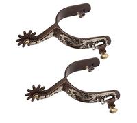 Speroni Western, 2 Pezzi Speroni da Cowboy Western Antiruggine da Uomo Vintage Speroni da Cavallo Squisiti con Attrezzatura Girevole per Uomo Donna