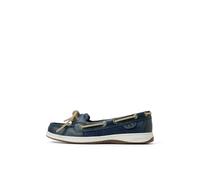 Sperry Angelfish Scarpe Da Barca In Pelle E Cotone Da Donna Blu Scuro - EUR 39