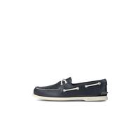 Sperry Authentic 2 Eye, Scarpa da Barca da Uomo autentica con 2 Occhielli, Blu Navy, Taglia 42, Marina Militare, 43 EU