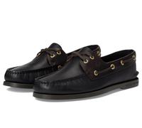 Sperry Authentic 2 Eye Scarpe Da Barca In Pelle Da Uomo Color Amaretto/Nero. - EUR 40