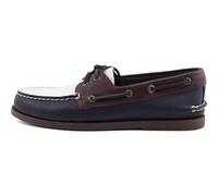 Sperry Authentic Eye, Scarpa da Barca da Uomo, Originale, con 2 Occhielli, Blu Navy, Taglia 44, Marina Militare, 47 EU