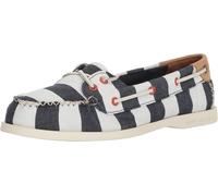 Sperry Donna Authentic Original Venice Boat Shoe, Blu/bianco Canvas, 7 M